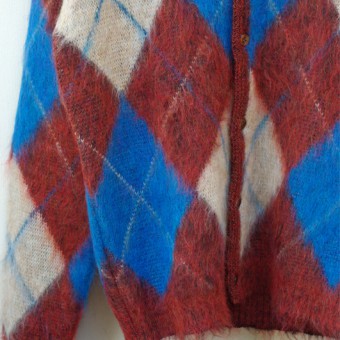 MOHAIR ARGYLE CARDIGAN