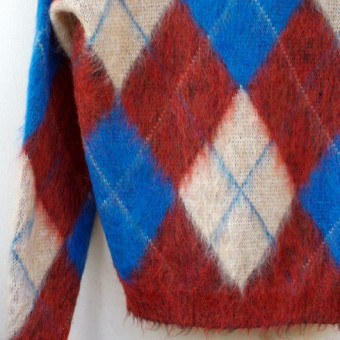 MOHAIR ARGYLE CARDIGAN