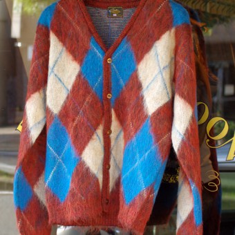 MOHAIR ARGYLE CARDIGAN