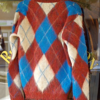 MOHAIR ARGYLE CARDIGAN