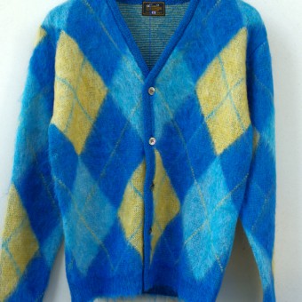 MOHAIR ARGYLE CARDIGAN