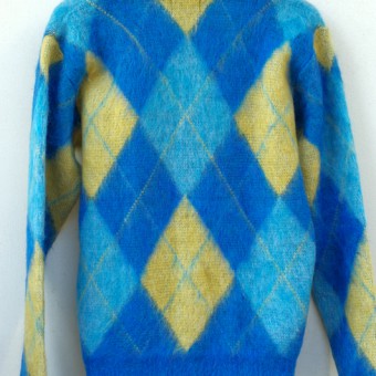 MOHAIR ARGYLE CARDIGAN