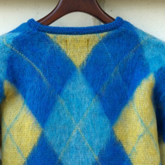 MOHAIR ARGYLE CARDIGAN