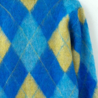 MOHAIR ARGYLE CARDIGAN