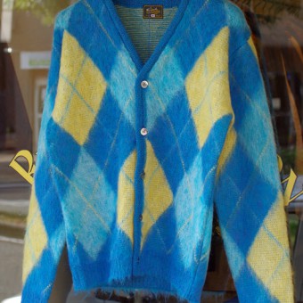 MOHAIR ARGYLE CARDIGAN