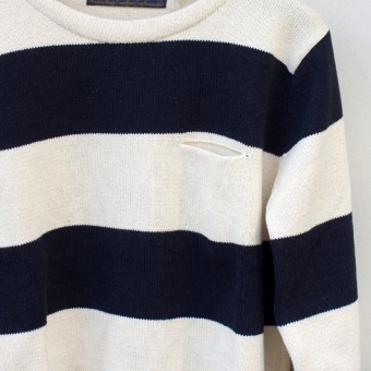 SPEC DYED YARN BOATNECK SWEATER