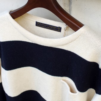 SPEC DYED YARN BOATNECK SWEATER