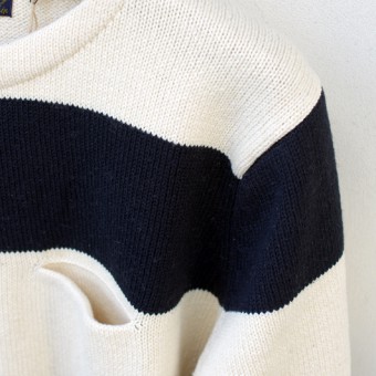 SPEC DYED YARN BOATNECK SWEATER