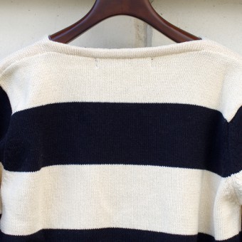 SPEC DYED YARN BOATNECK SWEATER