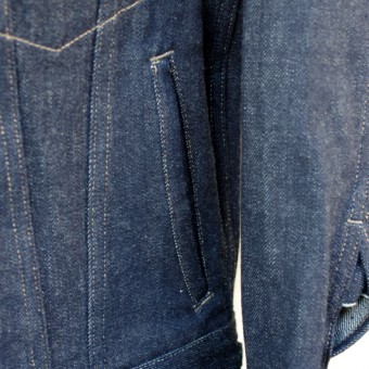 FRENCH COLLAR JEAN JACKET