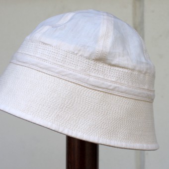 HIGH COUNT LINEN MARINE HAT