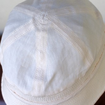 HIGH COUNT LINEN MARINE HAT