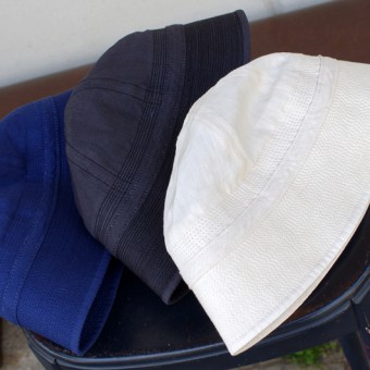 HIGH COUNT LINEN MARINE HAT