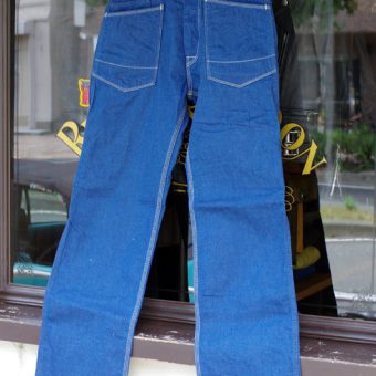 WORK DENIM PANTS [LEATHER POCKET]