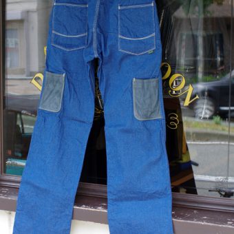 WORK DENIM PANTS [LEATHER POCKET]