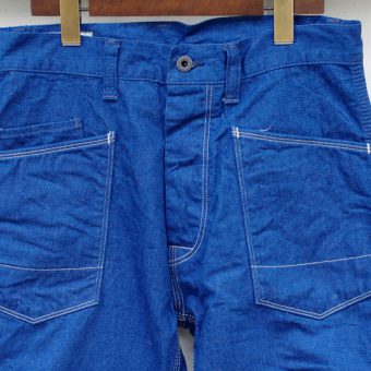 WORK DENIM PANTS [LEATHER POCKET]