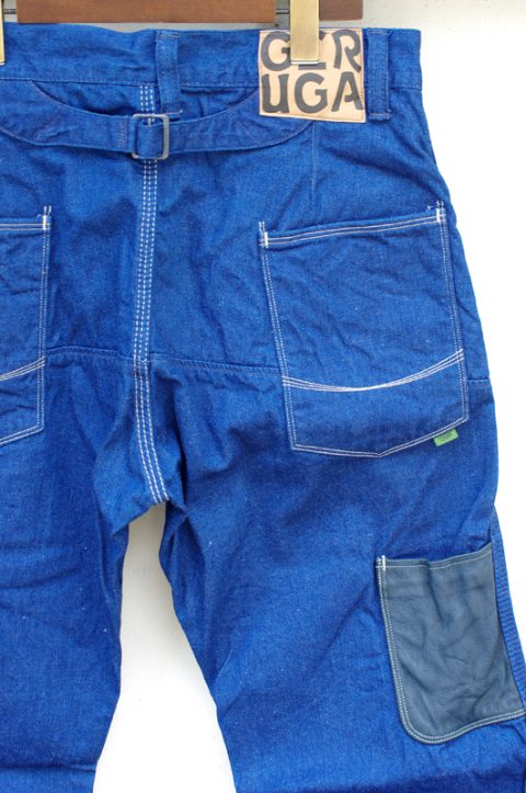 WORK DENIM PANTS [LEATHER POCKET]