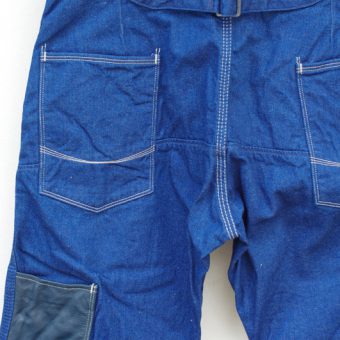 WORK DENIM PANTS [LEATHER POCKET]