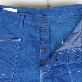 WORK DENIM PANTS [LEATHER POCKET]