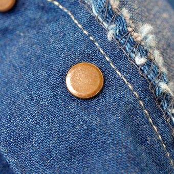 WORK DENIM PANTS [LEATHER POCKET]