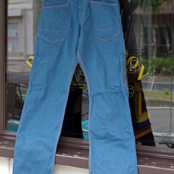 WORK DENIM PANTS [LEATHER POCKET]