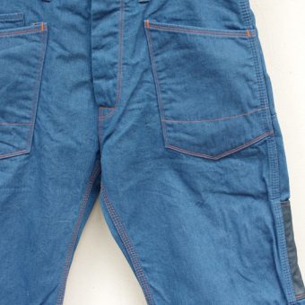 WORK DENIM PANTS [LEATHER POCKET]