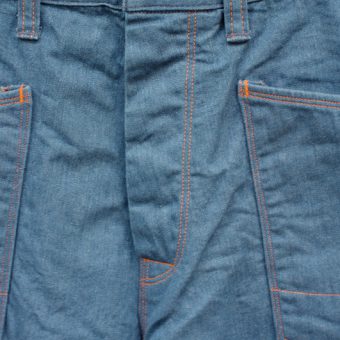 WORK DENIM PANTS [LEATHER POCKET]