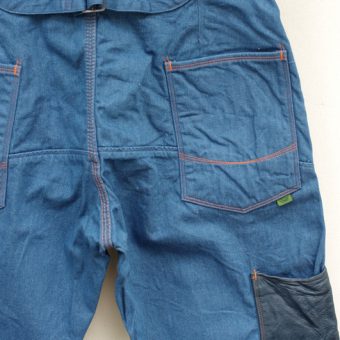 WORK DENIM PANTS [LEATHER POCKET]