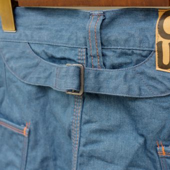 WORK DENIM PANTS [LEATHER POCKET]