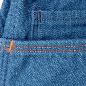 WORK DENIM PANTS [LEATHER POCKET]