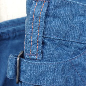 WORK DENIM PANTS [LEATHER POCKET]