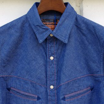 TUCK OUT WESTERN SHIRTS [DENIM]