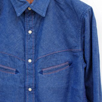 TUCK OUT WESTERN SHIRTS [DENIM]