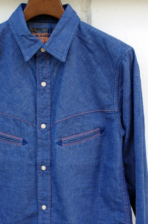 TUCK OUT WESTERN SHIRTS [DENIM]