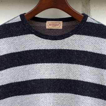 BORDER THERMAL KNIT-SEWN