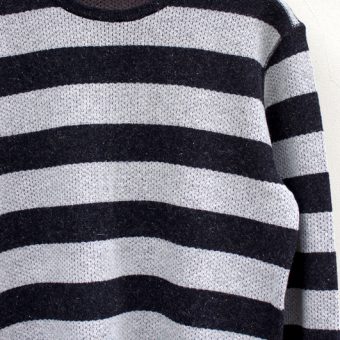 BORDER THERMAL KNIT-SEWN