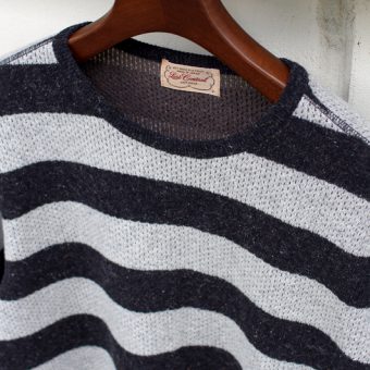 BORDER THERMAL KNIT-SEWN