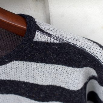 BORDER THERMAL KNIT-SEWN