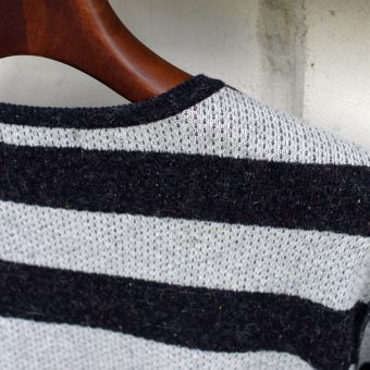 BORDER THERMAL KNIT-SEWN