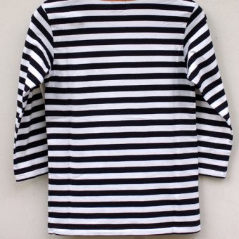 3/4 SLEEVE BORDER POCKET T-SHIRTS