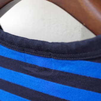 3/4 SLEEVE BORDER POCKET T-SHIRTS