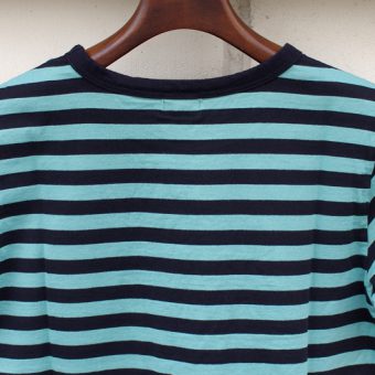 SHORT SLEEVE BORDER POCKET T-SHIRTS