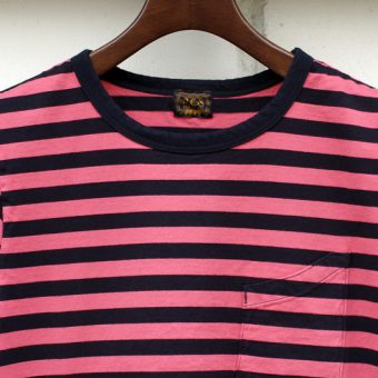 SHORT SLEEVE BORDER POCKET T-SHIRTS