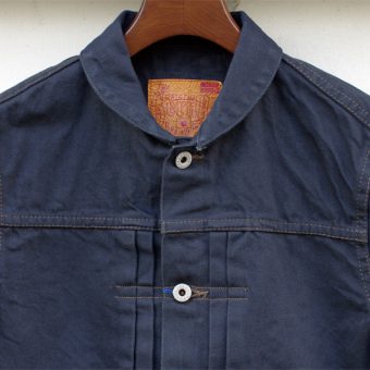 ROUND COLLAR DENIM JUMPER [BK x BK]