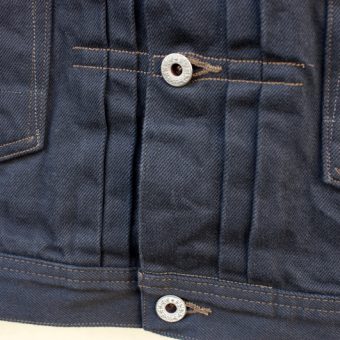 ROUND COLLAR DENIM JUMPER [BK x BK]