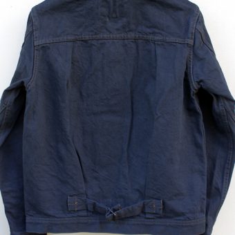 ROUND COLLAR DENIM JUMPER [BK x BK]