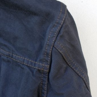 ROUND COLLAR DENIM JUMPER [BK x BK]