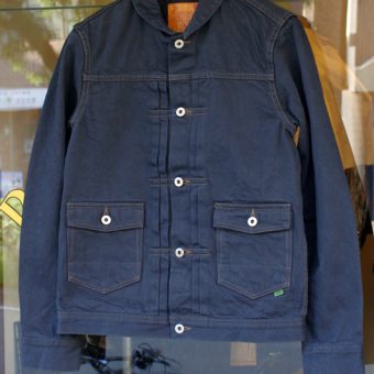 ROUND COLLAR DENIM JUMPER [BK x BK]