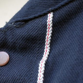 ROUND COLLAR DENIM JUMPER [BK x BK]