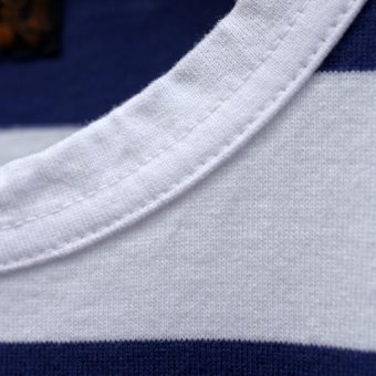 4/5 SLEEVE BORDER POCKET T-SHIRTS